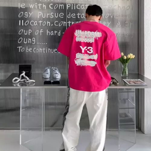 Cheap Y-3 T-Shirts Short Sleeved For Unisex #1335943 Replica Wholesale [$92.00 USD] [ITEM#1335943] on Replica Y-3 T-Shirts