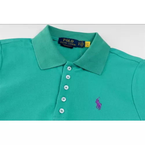 Cheap Ralph Lauren Polo T-Shirts Short Sleeved For Women #1335998 Replica Wholesale [$39.00 USD] [ITEM#1335998] on Replica Ralph Lauren Polo T-Shirts