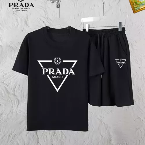 Prada Tracksuits Short Sleeved For Men #1336102