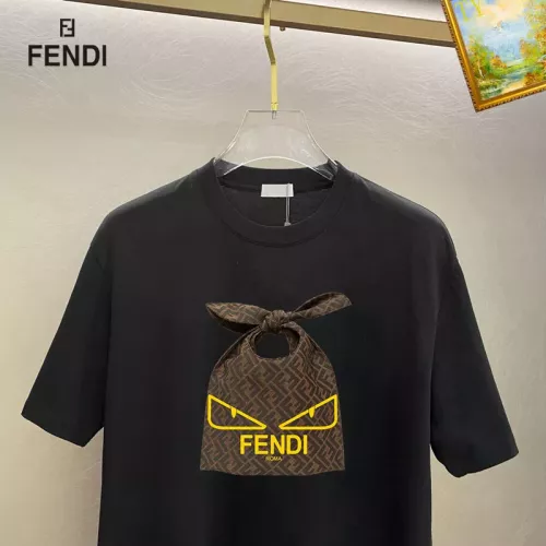 Cheap Fendi T-Shirts Short Sleeved For Unisex #1336213 Replica Wholesale [$25.00 USD] [ITEM#1336213] on Replica Fendi T-Shirts