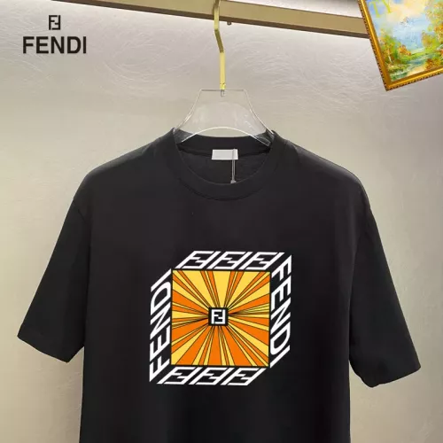 Cheap Fendi T-Shirts Short Sleeved For Unisex #1336229 Replica Wholesale [$25.00 USD] [ITEM#1336229] on Replica Fendi T-Shirts