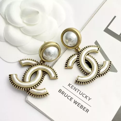 Cheap Chanel Earrings For Women #1337064 Replica Wholesale [$38.00 USD] [ITEM#1337064] on Replica Chanel Earrings