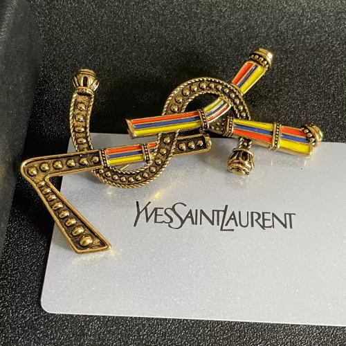 Cheap Yves Saint Laurent Brooches For Women #1337161 Replica Wholesale [$29.00 USD] [ITEM#1337161] on Replica Yves Saint Laurent Brooches