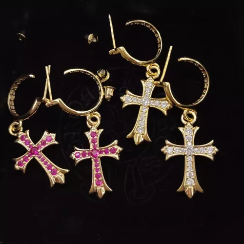 Cheap Chrome Hearts Earrings For Women #1337232 Replica Wholesale [$34.00 USD] [ITEM#1337232] on Replica Chrome Hearts Earrings
