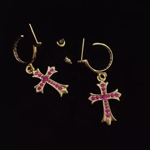 Cheap Chrome Hearts Earrings For Women #1337233 Replica Wholesale [$34.00 USD] [ITEM#1337233] on Replica Chrome Hearts Earrings