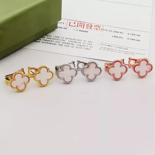 Cheap Van Cleef &amp; Arpels Earrings For Women #1337455 Replica Wholesale [$27.00 USD] [ITEM#1337455] on Replica Van Cleef &amp; Arpels Earrings