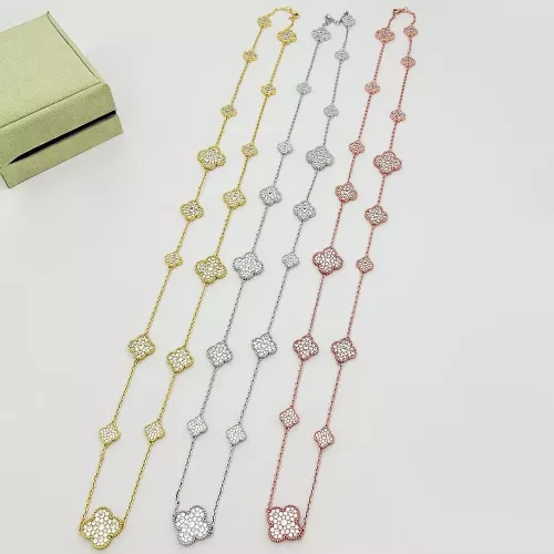 Cheap Van Cleef &amp; Arpels Necklaces For Women #1337575 Replica Wholesale [$60.00 USD] [ITEM#1337575] on Replica Van Cleef &amp; Arpels Necklaces