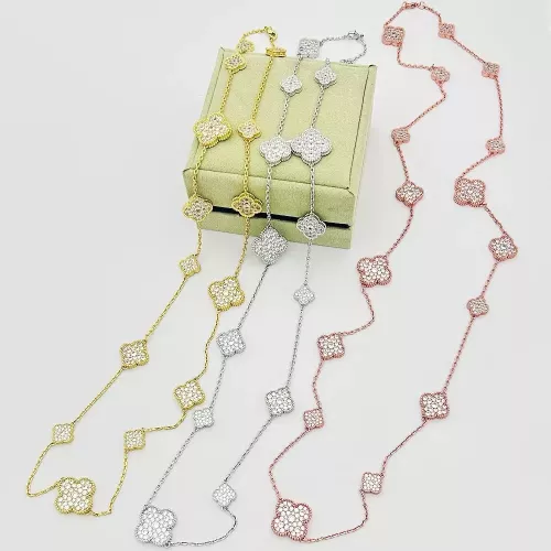 Cheap Van Cleef &amp; Arpels Necklaces For Women #1337575 Replica Wholesale [$60.00 USD] [ITEM#1337575] on Replica Van Cleef &amp; Arpels Necklaces