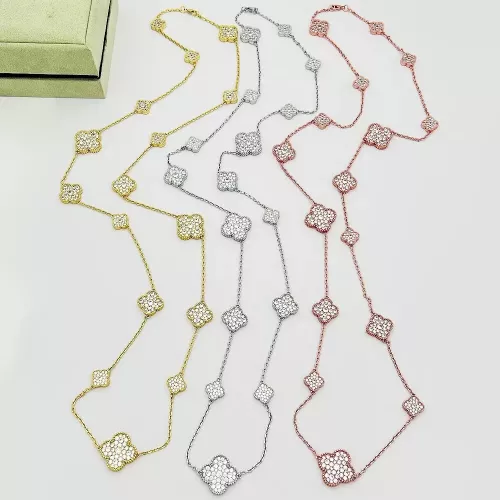 Cheap Van Cleef &amp; Arpels Necklaces For Women #1337575 Replica Wholesale [$60.00 USD] [ITEM#1337575] on Replica Van Cleef &amp; Arpels Necklaces