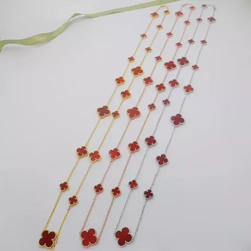Cheap Van Cleef &amp; Arpels Necklaces For Women #1337580 Replica Wholesale [$60.00 USD] [ITEM#1337580] on Replica Van Cleef &amp; Arpels Necklaces