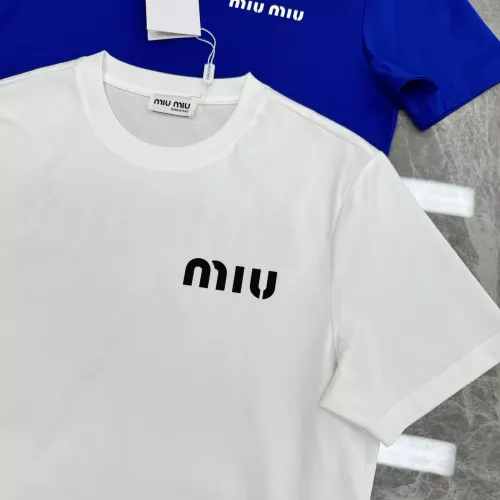 Cheap MIU MIU T-Shirts Short Sleeved For Men #1338366 Replica Wholesale [$92.00 USD] [ITEM#1338366] on Replica MIU MIU T-Shirts