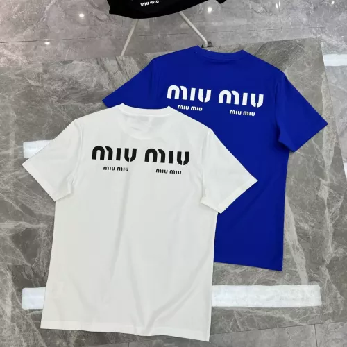 Cheap MIU MIU T-Shirts Short Sleeved For Men #1338366 Replica Wholesale [$92.00 USD] [ITEM#1338366] on Replica MIU MIU T-Shirts