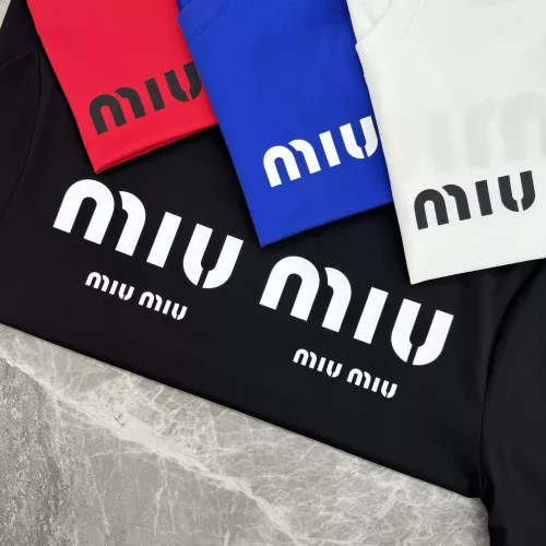 Cheap MIU MIU T-Shirts Short Sleeved For Men #1338367 Replica Wholesale [$92.00 USD] [ITEM#1338367] on Replica MIU MIU T-Shirts