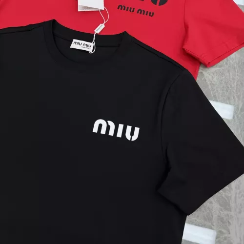 Cheap MIU MIU T-Shirts Short Sleeved For Men #1338367 Replica Wholesale [$92.00 USD] [ITEM#1338367] on Replica MIU MIU T-Shirts