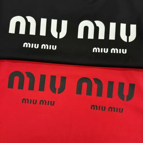 Cheap MIU MIU T-Shirts Short Sleeved For Men #1338367 Replica Wholesale [$92.00 USD] [ITEM#1338367] on Replica MIU MIU T-Shirts