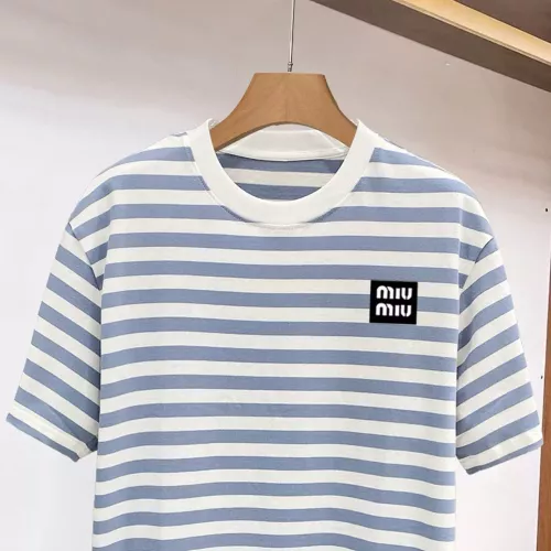 Cheap MIU MIU T-Shirts Short Sleeved For Men #1338374 Replica Wholesale [$96.00 USD] [ITEM#1338374] on Replica MIU MIU T-Shirts