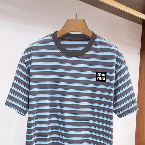 Cheap MIU MIU T-Shirts Short Sleeved For Men #1338375 Replica Wholesale [$96.00 USD] [ITEM#1338375] on Replica MIU MIU T-Shirts