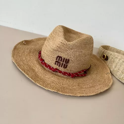 Cheap MIU MIU Caps #1339108 Replica Wholesale [$68.00 USD] [ITEM#1339108] on Replica MIU MIU Caps