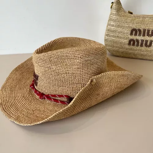 Cheap MIU MIU Caps #1339108 Replica Wholesale [$68.00 USD] [ITEM#1339108] on Replica MIU MIU Caps