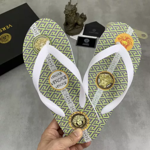 Cheap Versace Slippers For Men #1339570 Replica Wholesale [$48.00 USD] [ITEM#1339570] on Replica Versace Slippers