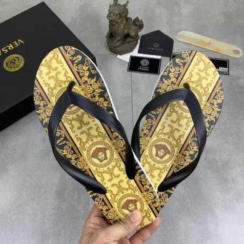 Cheap Versace Slippers For Men #1339578 Replica Wholesale [$48.00 USD] [ITEM#1339578] on Replica Versace Slippers