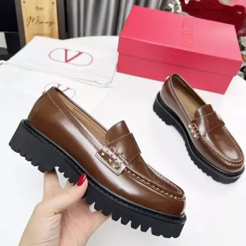 Cheap Valentino Leather Shoes For Women #1339624 Replica Wholesale [$102.00 USD] [ITEM#1339624] on Replica Valentino Leather Shoes