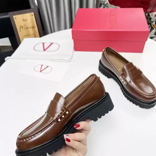 Cheap Valentino Leather Shoes For Women #1339624 Replica Wholesale [$102.00 USD] [ITEM#1339624] on Replica Valentino Leather Shoes