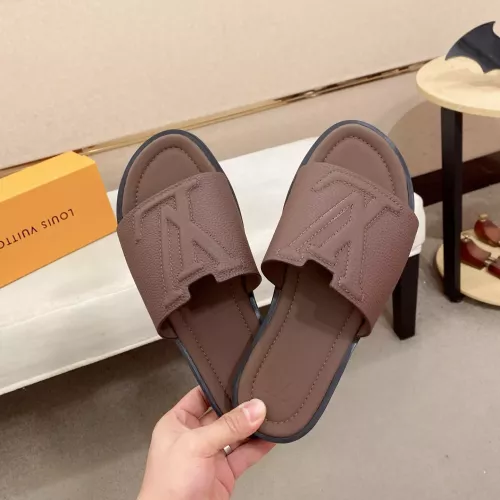Cheap Louis Vuitton Slippers For Men #1339798 Replica Wholesale [$64.00 USD] [ITEM#1339798] on Replica Louis Vuitton Slippers