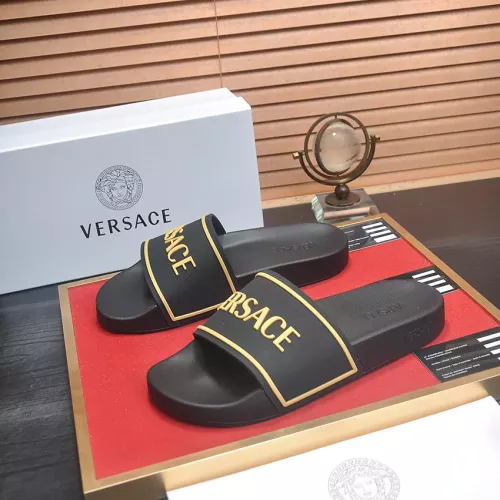 Cheap Versace Slippers For Men #1339829 Replica Wholesale [$45.00 USD] [ITEM#1339829] on Replica Versace Slippers