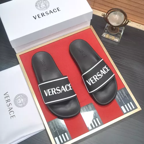 Cheap Versace Slippers For Men #1339830 Replica Wholesale [$45.00 USD] [ITEM#1339830] on Replica Versace Slippers