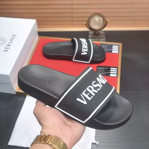 Cheap Versace Slippers For Men #1339830 Replica Wholesale [$45.00 USD] [ITEM#1339830] on Replica Versace Slippers