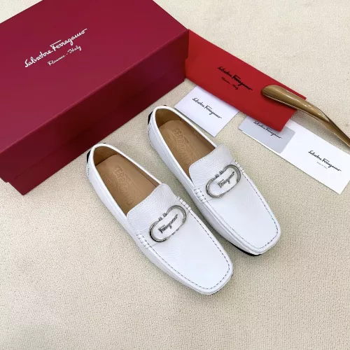 Cheap Salvatore Ferragamo Leather Shoes For Men #1339991 Replica Wholesale [$125.00 USD] [ITEM#1339991] on Replica Salvatore Ferragamo Leather Shoes