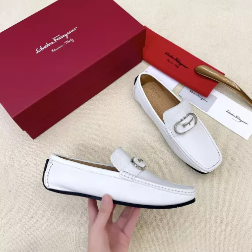 Cheap Salvatore Ferragamo Leather Shoes For Men #1339991 Replica Wholesale [$125.00 USD] [ITEM#1339991] on Replica Salvatore Ferragamo Leather Shoes