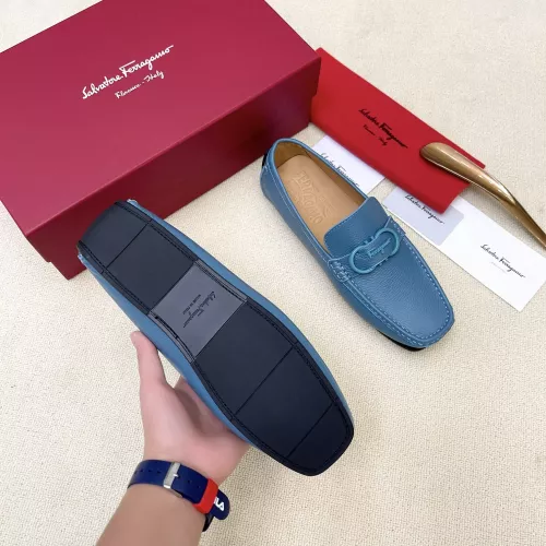 Cheap Salvatore Ferragamo Leather Shoes For Men #1339992 Replica Wholesale [$125.00 USD] [ITEM#1339992] on Replica Salvatore Ferragamo Leather Shoes