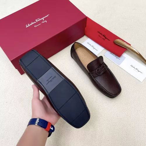 Cheap Salvatore Ferragamo Leather Shoes For Men #1339993 Replica Wholesale [$125.00 USD] [ITEM#1339993] on Replica Salvatore Ferragamo Leather Shoes