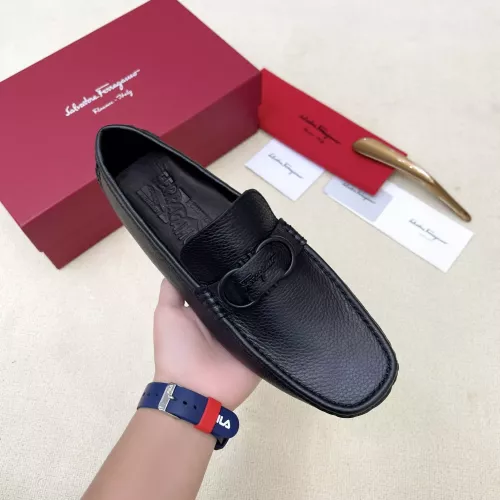 Cheap Salvatore Ferragamo Leather Shoes For Men #1339994 Replica Wholesale [$125.00 USD] [ITEM#1339994] on Replica Salvatore Ferragamo Leather Shoes