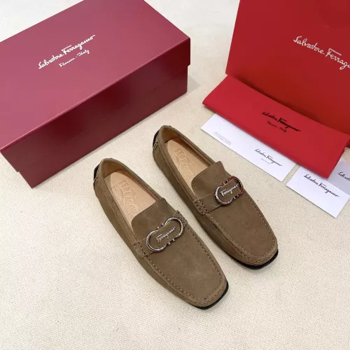 Cheap Salvatore Ferragamo Leather Shoes For Men #1339999 Replica Wholesale [$125.00 USD] [ITEM#1339999] on Replica Salvatore Ferragamo Leather Shoes