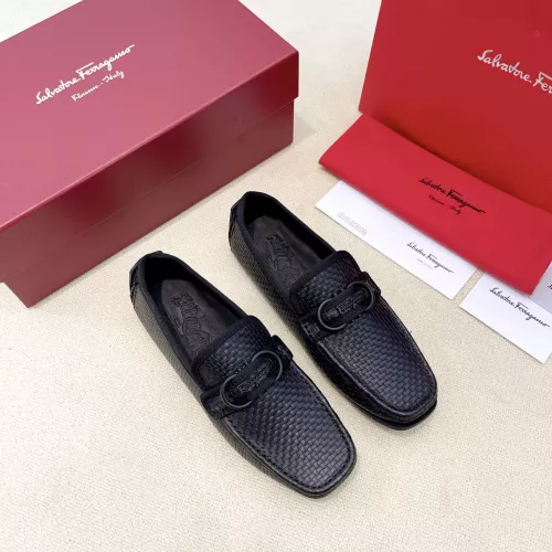 Cheap Salvatore Ferragamo Leather Shoes For Men #1340000 Replica Wholesale [$125.00 USD] [ITEM#1340000] on Replica Salvatore Ferragamo Leather Shoes