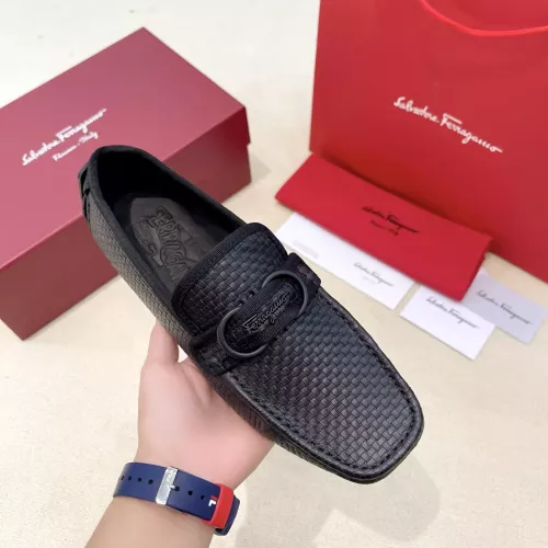 Cheap Salvatore Ferragamo Leather Shoes For Men #1340000 Replica Wholesale [$125.00 USD] [ITEM#1340000] on Replica Salvatore Ferragamo Leather Shoes