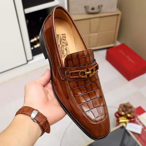 Cheap Salvatore Ferragamo Leather Shoes For Men #1340007 Replica Wholesale [$88.00 USD] [ITEM#1340007] on Replica Salvatore Ferragamo Leather Shoes