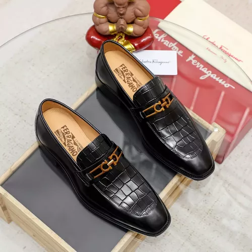 Cheap Salvatore Ferragamo Leather Shoes For Men #1340008 Replica Wholesale [$88.00 USD] [ITEM#1340008] on Replica Salvatore Ferragamo Leather Shoes