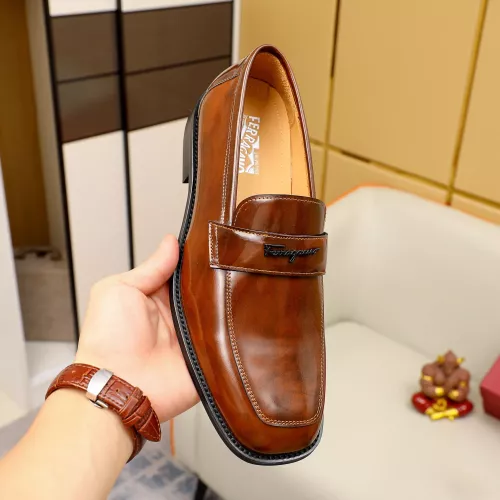 Cheap Salvatore Ferragamo Leather Shoes For Men #1340011 Replica Wholesale [$88.00 USD] [ITEM#1340011] on Replica Salvatore Ferragamo Leather Shoes