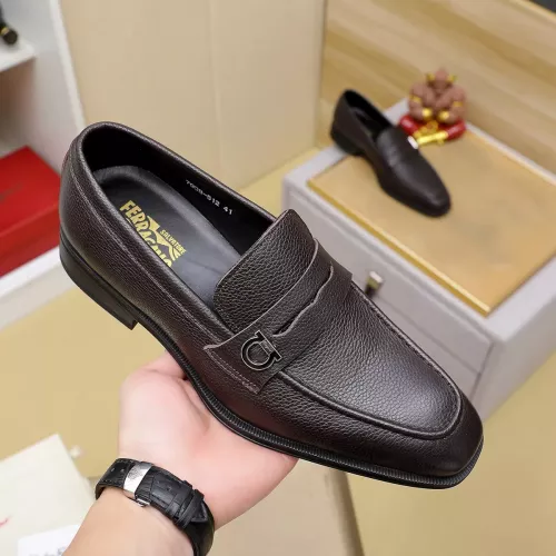 Cheap Salvatore Ferragamo Leather Shoes For Men #1340040 Replica Wholesale [$85.00 USD] [ITEM#1340040] on Replica Salvatore Ferragamo Leather Shoes
