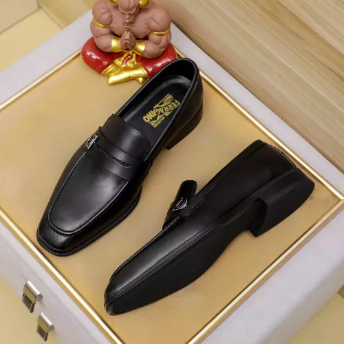 Cheap Salvatore Ferragamo Leather Shoes For Men #1340042 Replica Wholesale [$85.00 USD] [ITEM#1340042] on Replica Salvatore Ferragamo Leather Shoes