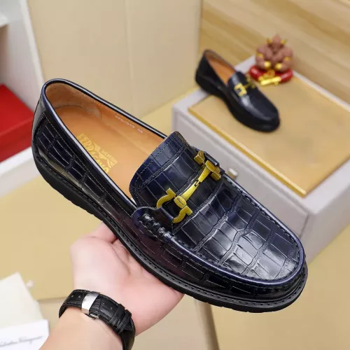 Cheap Salvatore Ferragamo Leather Shoes For Men #1340045 Replica Wholesale [$88.00 USD] [ITEM#1340045] on Replica Salvatore Ferragamo Leather Shoes