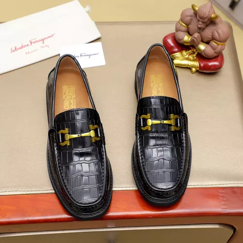 Cheap Salvatore Ferragamo Leather Shoes For Men #1340046 Replica Wholesale [$88.00 USD] [ITEM#1340046] on Replica Salvatore Ferragamo Leather Shoes