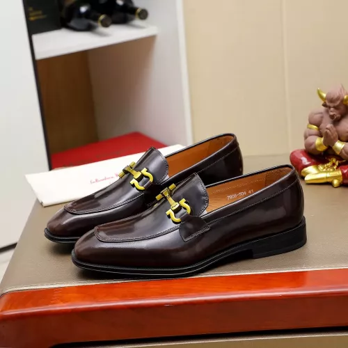 Cheap Salvatore Ferragamo Leather Shoes For Men #1340047 Replica Wholesale [$88.00 USD] [ITEM#1340047] on Replica Salvatore Ferragamo Leather Shoes