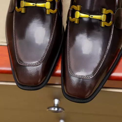 Cheap Salvatore Ferragamo Leather Shoes For Men #1340047 Replica Wholesale [$88.00 USD] [ITEM#1340047] on Replica Salvatore Ferragamo Leather Shoes