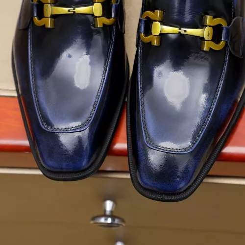 Cheap Salvatore Ferragamo Leather Shoes For Men #1340048 Replica Wholesale [$88.00 USD] [ITEM#1340048] on Replica Salvatore Ferragamo Leather Shoes