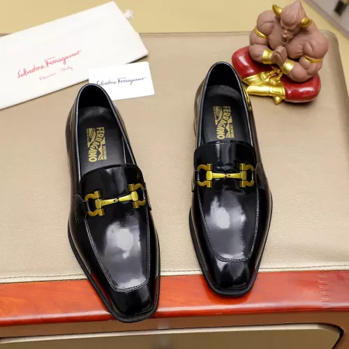 Cheap Salvatore Ferragamo Leather Shoes For Men #1340049 Replica Wholesale [$88.00 USD] [ITEM#1340049] on Replica Salvatore Ferragamo Leather Shoes
